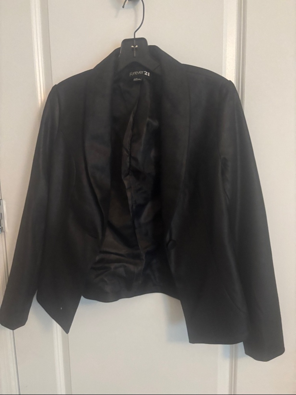 Forever 21 Black Open Front Women's Blazer